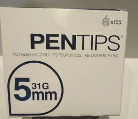 An-3450 Owen Mumford Pentips Pen Needles 31g 5mm 100ct Diabetes Use New Fast Usa Ship