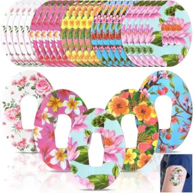 Panelee 313039442452 25 Pcs Adhesive Patch Compatible With Dexcom Sweatproof Colorful Floral