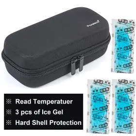 Mb0005 Parateck Hard Shell Diabetes Bag Insulin Cooler Case Cool Storage With Temperature Dis #2