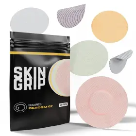 Parkom Llc 744759338952 Skin Grip Adhesive Patches For Dexcom G7 And Stelo Cgm - 20 Pack Pastel Colors