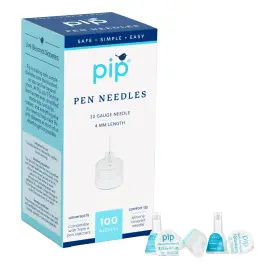 Pip 732671109316 Pen Needles - 32g X 4mm Universal Fit For All Type A Pens Extra Thin Wal
