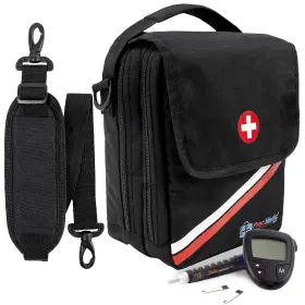 Xmed1 Prac Medic Bags Pracmedic Medicine Bag- First Aid Empty- Epipen Carry Case- Travel