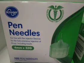 Pro Comfort 041260007781 Kroger Pen Needles 32g 4mm 100/box Disposable Lot Of 4 New Exp 02-2029 #2