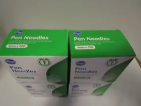 Pro Comfort 041260007781 Kroger Pen Needles 32g 4mm 100/box Disposable Lot Of 4 New Exp 02-2029 #3