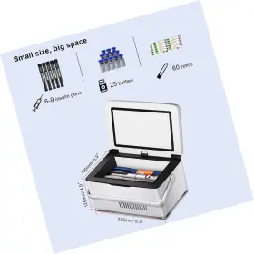 Qir009 Qirdlp Insulin Cooler Case Portable Diabetic Box Upgraded Fahrenheit Temperat #2