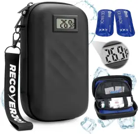 Recoverjoy 711181386660 Insulin Tsa Approved Cooler Travel Case Diabetic Medication Bag With Tem