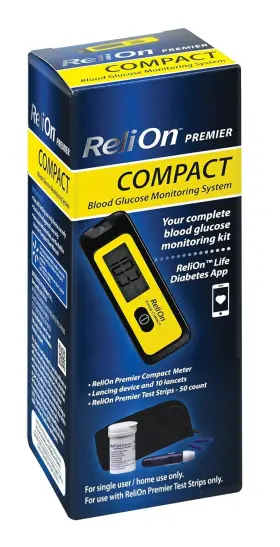 Reli On 681131240727 Relion Premeir Compact Blood Glucose Monitoring System