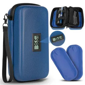 Reo1452259 Reoteo 24h Insulin Cooler Travel Case Tsa Approved - Real-time Thermometer Temperatu