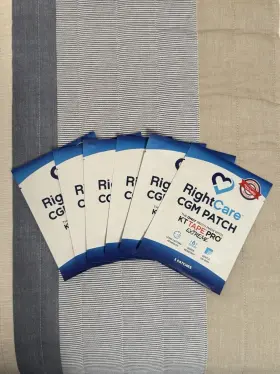 Rightcare 850032142014 Cgm Patch Kt Tape Pro Extreme 18 Patches 6 Pouches Libre Tan