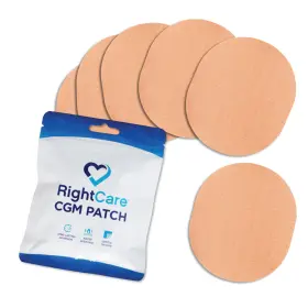 Rcscput2019 Rightcare Gsp Cgm Adhesive Patch Universal Covered Oval Tan Bag Of 25
