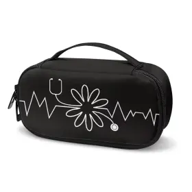 1026 Rnyleeg Bz42/1026/16 Black Insulin Travel Case For Nurse Doctor Large Diabetic Bag