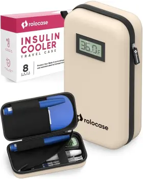 Ictc002 Rolocase Compact Diabetic Insulin Cooler Travel Case Tsa Approved - Cas