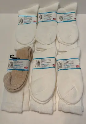 Roomy 610074910428 Lot Of 6 5 Diabetic Socks And 1 Copper Size 10-13 #2