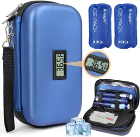 Rynapac 313049822893 Large Insulin Cooler Travel Case - Tsa Approved Medication Diabetic
