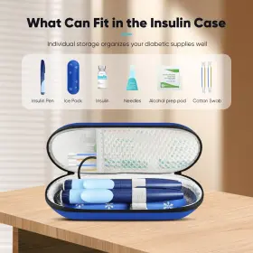 Sarlar 713924142335 Compact Insulin Cooler Hard Travel Case With Digital Thermometer Tsa Approved #3