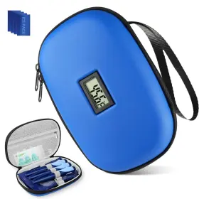 Sarlar 713924142342 Insulin Cooler Hard Travel Case Diabetes Medication With Digital Ther