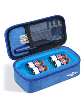 Sarlar 713924143264 Insulin Vial Cooler Travel Case Tsa Approved Diabetic Small Blue