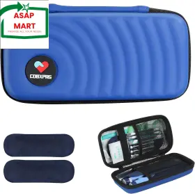 Shh-ydsb-3-light Blue 313114595509 Insulin Cooler Travel Case Diabetic Cold Pack Organizer Bag With 2 Reusable Ice