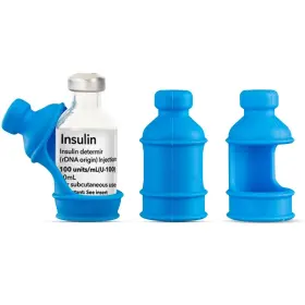 Sijidou 761594694135 3 Pack Insulin Vial Bottle Protector Sleeve For Diabetic Silicone Protective