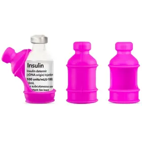 Sijidou 761594694166 3 Pack Insulin Vial Bottle Protector Sleeve For Diabetic Silicone Protective