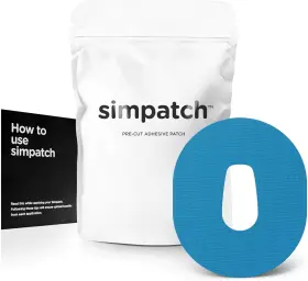 Simpatch 445002819886 Adhesive Patch For Dexcom G6 - Pack Of 25 Multiple Colors Available Blue