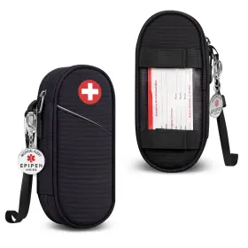 Thjfa39 Sithon Epipen Medical Carrying Case Insulated With Alert Small Black