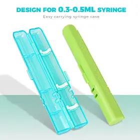 Sk027 Skillssist Losn Compact Travel Insulin Prefilled Syringe Case For Diabetes - Solid Green #2