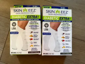 7323800101 Skin-eez 2 Pairs Reparative Healing Diabetic Socks L/xl Unisex New