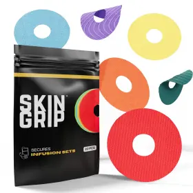 Skin Grip 850013136797 20 Count Multi Color Waterproof Adhesive Tapes For Glucose Monitor Patches