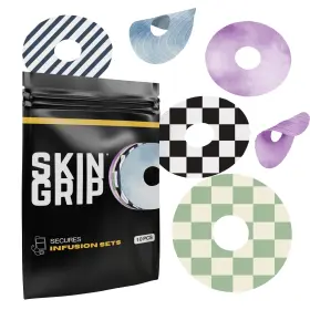 Skin Grip 850049999489 Premium Waterproof Diabetic Patch Secure Cgm Infusion Set Adhesive Tape 4 Way