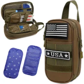Slkhl-10d-02 Slinrke Tactical Insulin Cooler Travel Case - Expandable Insulated Diabetic Bag With
