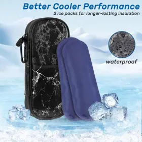 Pc10005-1 Smyv Insulin Pen Cooler Travel Case With 2 Tsa Approved Ice Packs Medication #2