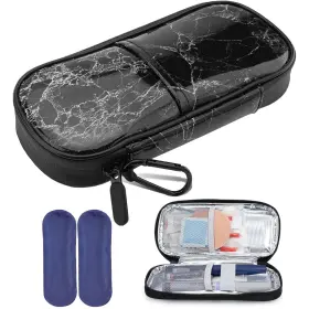 Pc10005-1 Smyv Insulin Pen Cooler Travel Case With 2 Tsa Approved Ice Packs Medication