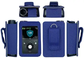 Nz-gt2h-r7ws Snk Fitted Leather Case With Screen Protector For Medtronic Minimed Insulin Pump