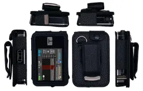 Snk Tanvb1 Fitted Leather Case With Rotating Belt Clip Screen Protector For Tandem Ins