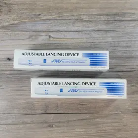 10-0203 Speciality Medical Supplies Lancing Device Adjustable Lot Of 2- Specialty New -free Shipping