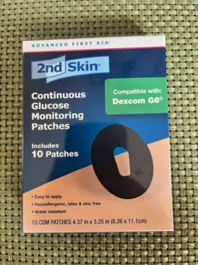 11192 Spenco 2 2nd Skin Continuous Glucose Monitoring Patch Includes 10 Patches G6 Dexcom #2