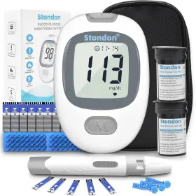 G430 Stondon 761729105741 Blood Glucose Monitor Kit Sugar Testing Diabetes White