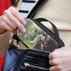 Suh-hjy4248bzt14-1-50 Suhoaziia Cute Cat Butterfly Diabetic Supplies Carrying Bag For Glucose Meter Insulin P #2