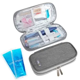 Sunmon Mfn Sm Dc Casey6 Gr 00 Uk Insulin Pen Cooler - Tsa Approved Ice Pack Travel Case Medication Coo