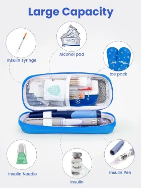 Sunmon Mpn Sm Dc Case H2 Dk 01 Insulin Cooler Travel With Temperature Display Portable Diabetes #2
