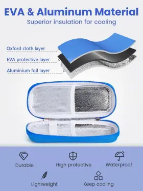 Sunmon Mpn Sm Dc Case H2 Dk 01 Insulin Cooler Travel With Temperature Display Portable Diabetes #3