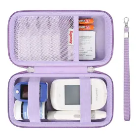 M12zz Supmay Diabetic Supplies Hard Case Supply Organizer Bag Carrying For D