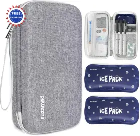 Sz-ins-001 Suzamed Insulin Cooler Travel Case Eva Insulation Medicine Kit 2 Ice