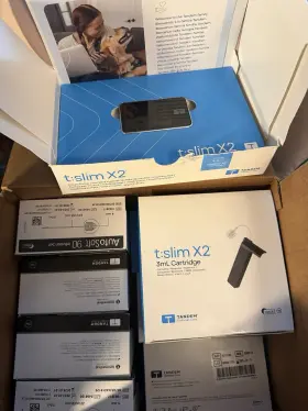 1002717 Tandem Diabetes Care T Slim X2 Insulin Pump Black 3ml Cartridge And Accessories