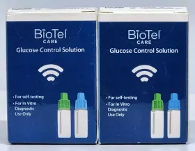 Telcare 859519002056 Biotel Glucose Control Solution 4 Vials New In Boxes Expires 2024/2025
