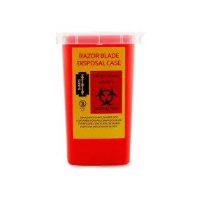 Te0060 Teonei Razor Blades Dispenser Case Small Portable 1 Count Pack Of Red