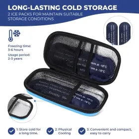 Theluckytag 331788105832 Insulin Cooler Travel Case Diabetic - Insulated Portable #3
