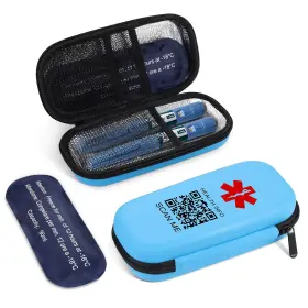 Theluckytag 331788105832 Insulin Cooler Travel Case Diabetic - Insulated Portable
