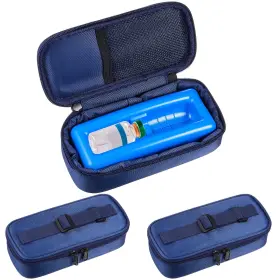 Threlaco Jyd2432 2 Set Insulin Vial Cooler Travel Case Diabetic 6.8 X 2.8 1.6 Inch